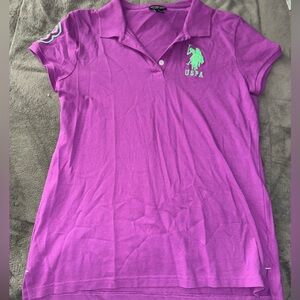 Purple POLO Collard Shirt